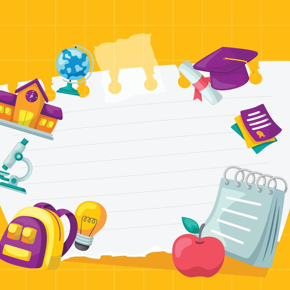 Background design illustration for education vector