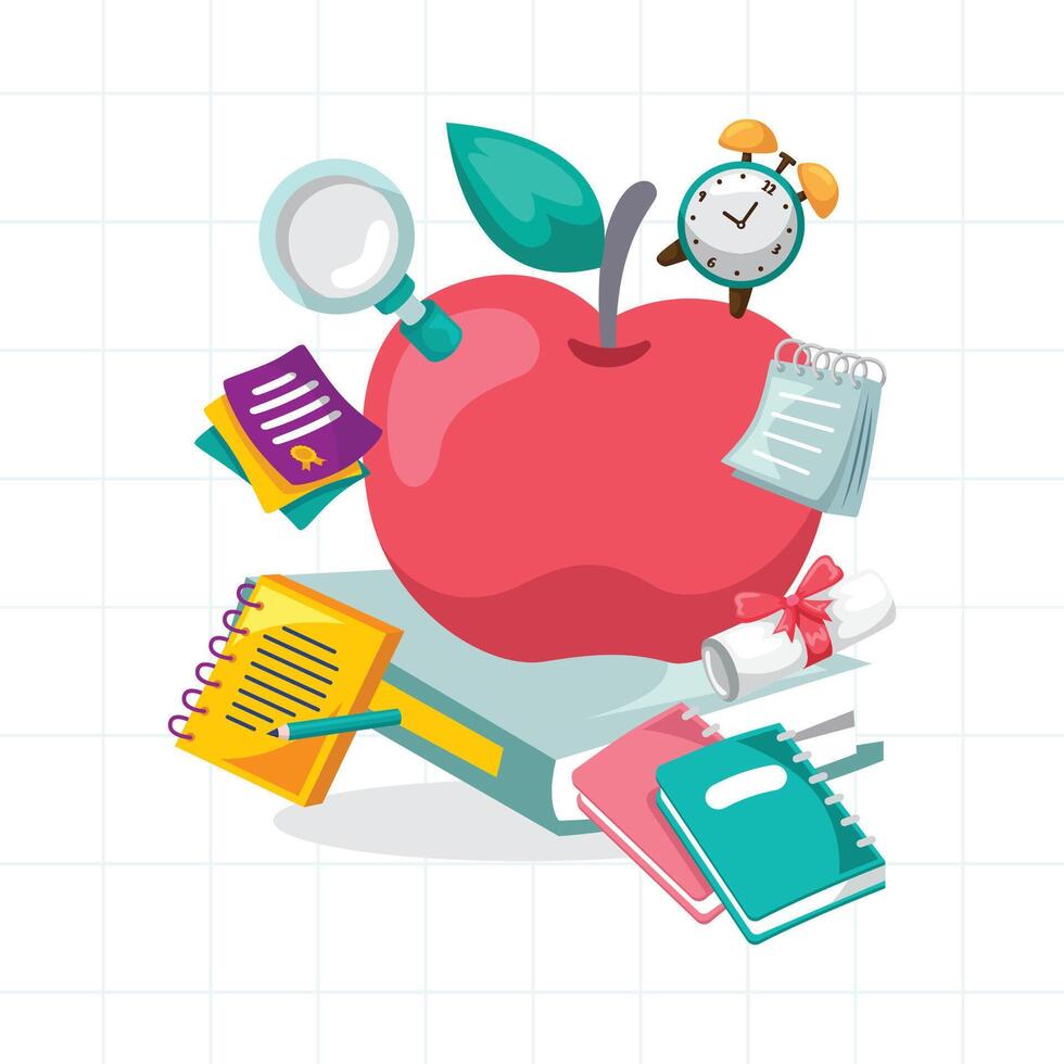 Background design illustration for education vector
