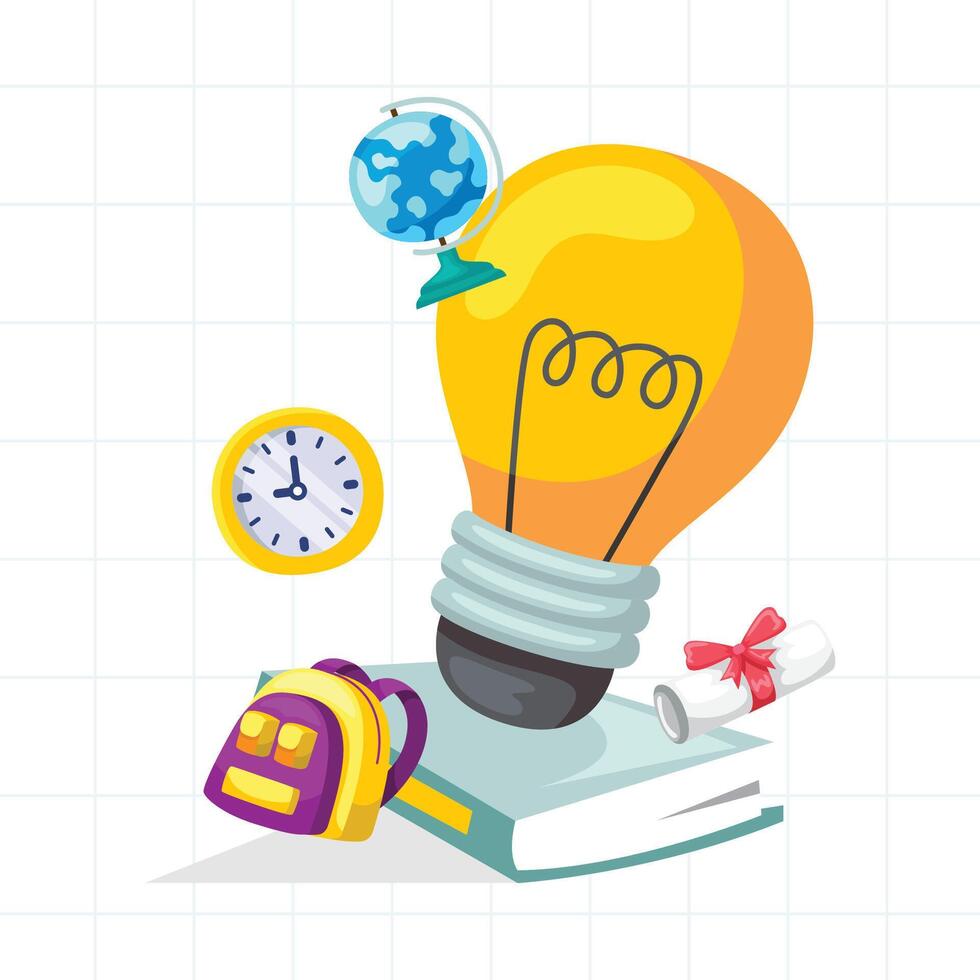 Illustration design for education school vector