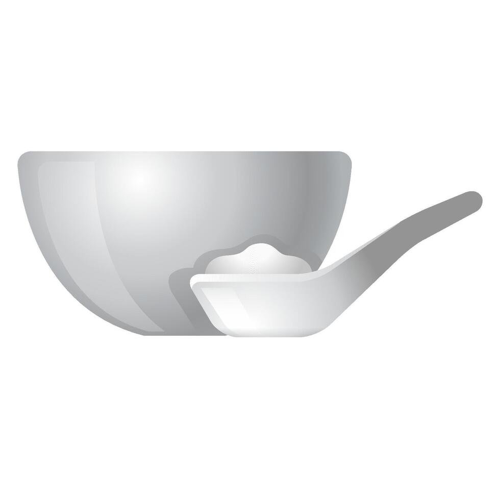 Porridge bowl icon in color. vector