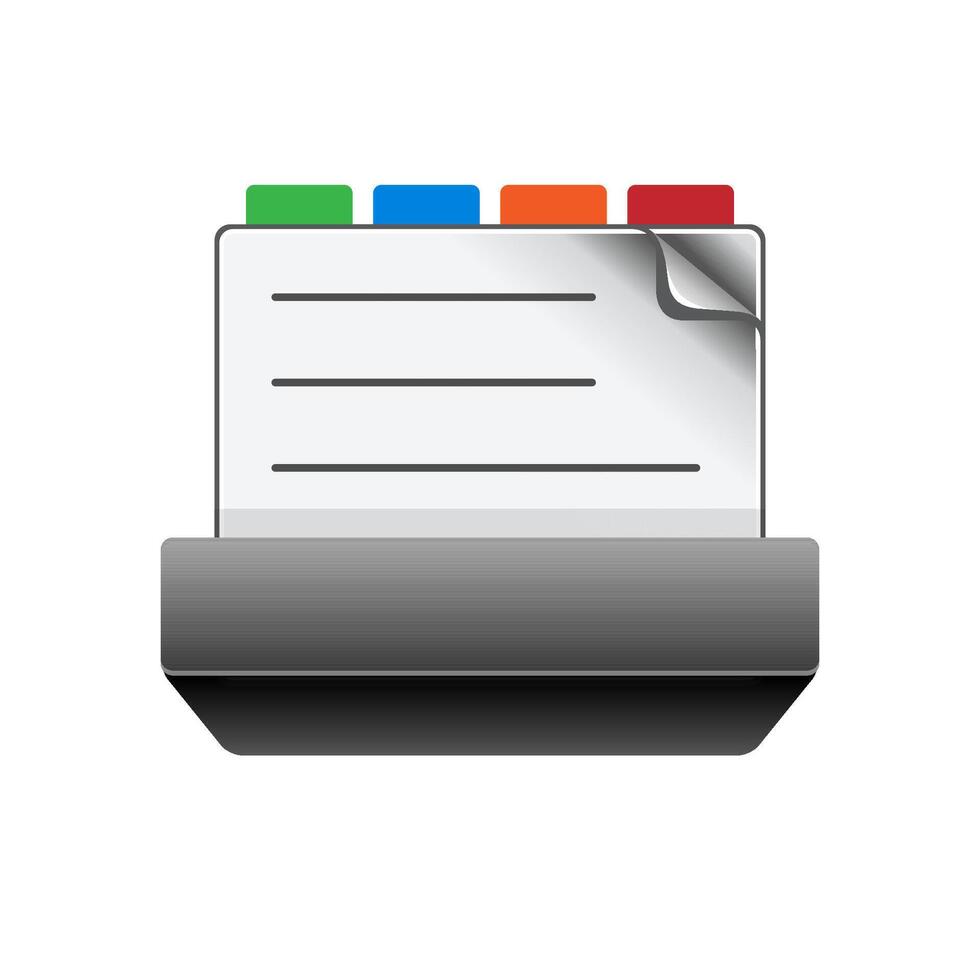 Medical records icon in color. Cabinet document patients records vector