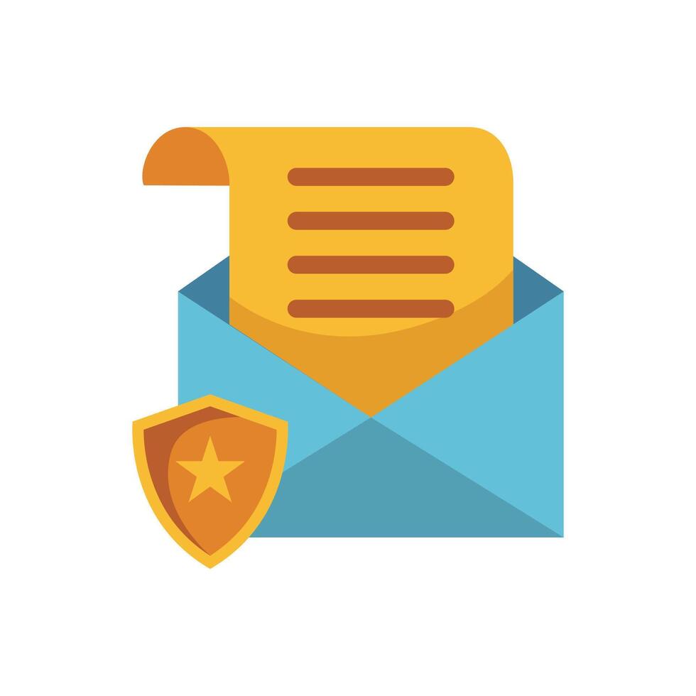 Legal email icon illustration. Vector design