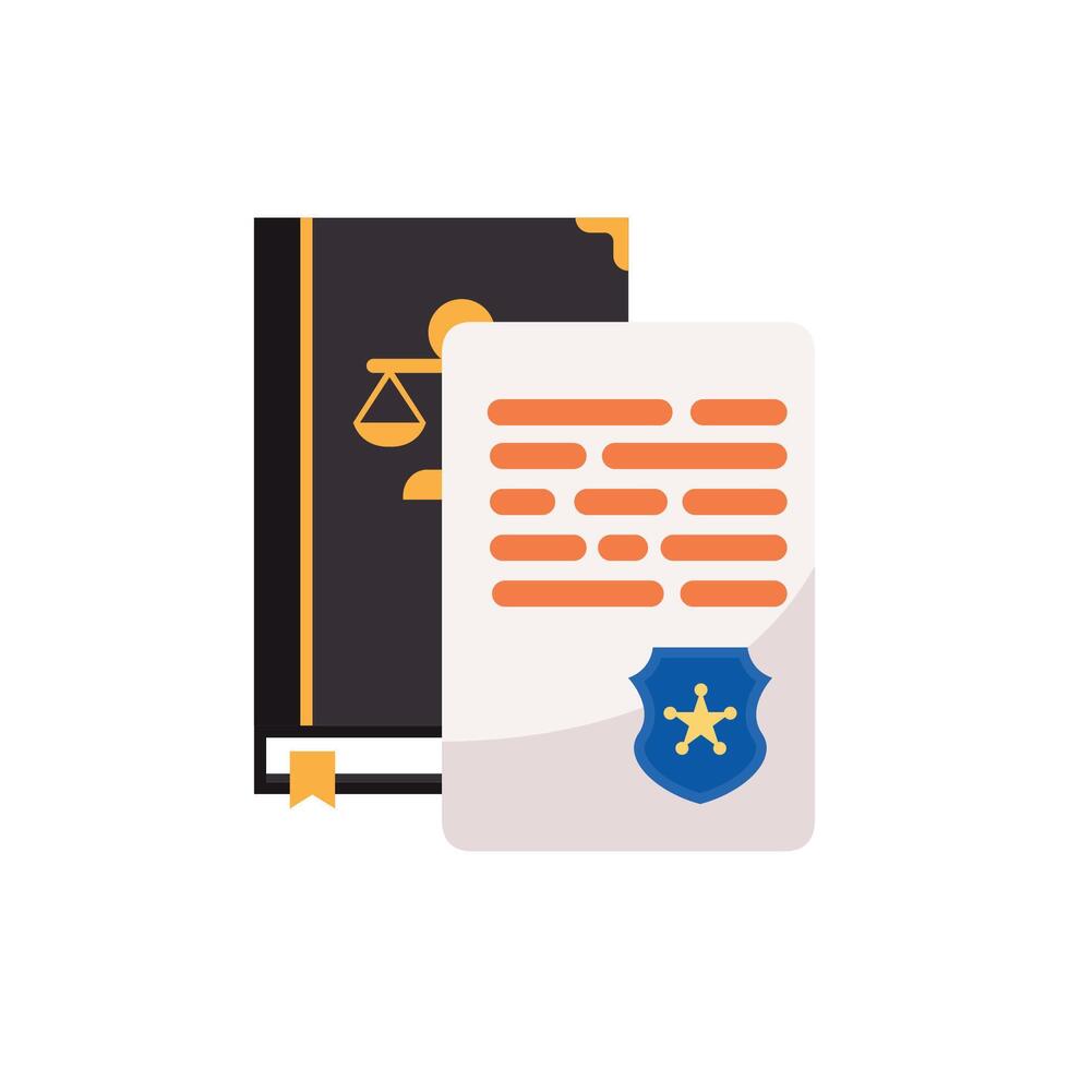 Legal document icon illustration. Vector design