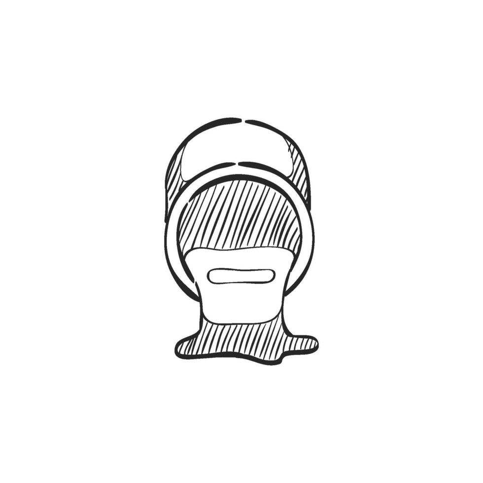Hand drawn sketch icon paint pour vector