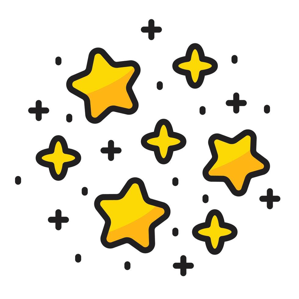 estrella icono diseño ilustración. vector diseño
