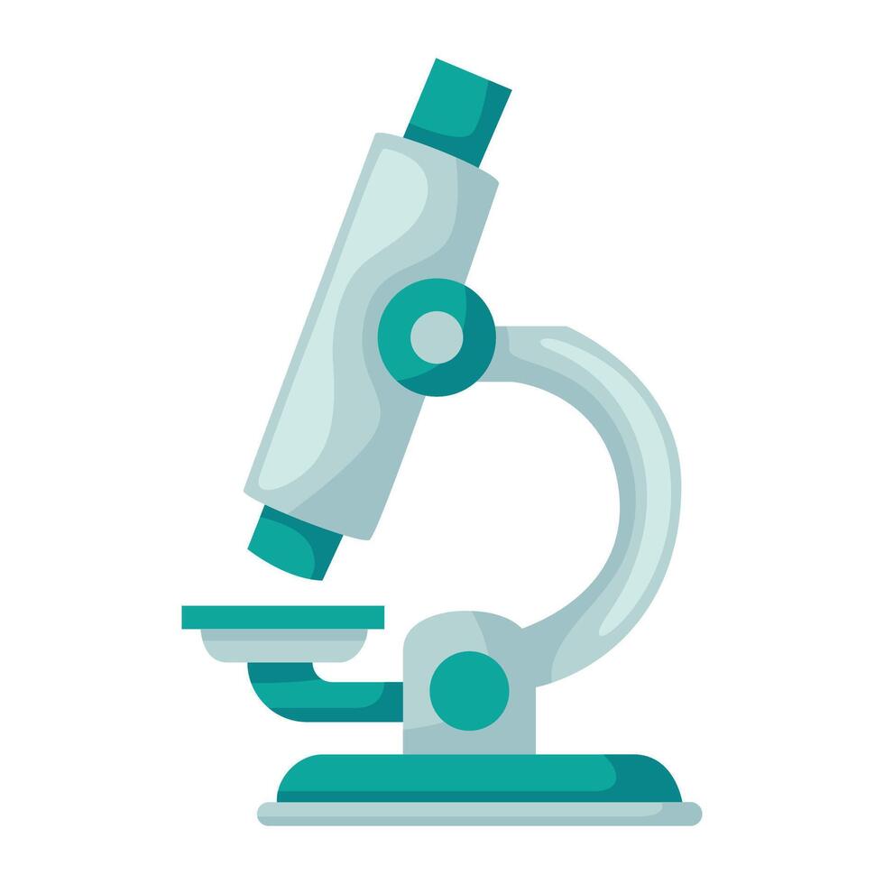 Microscope illustration icon. Vector design