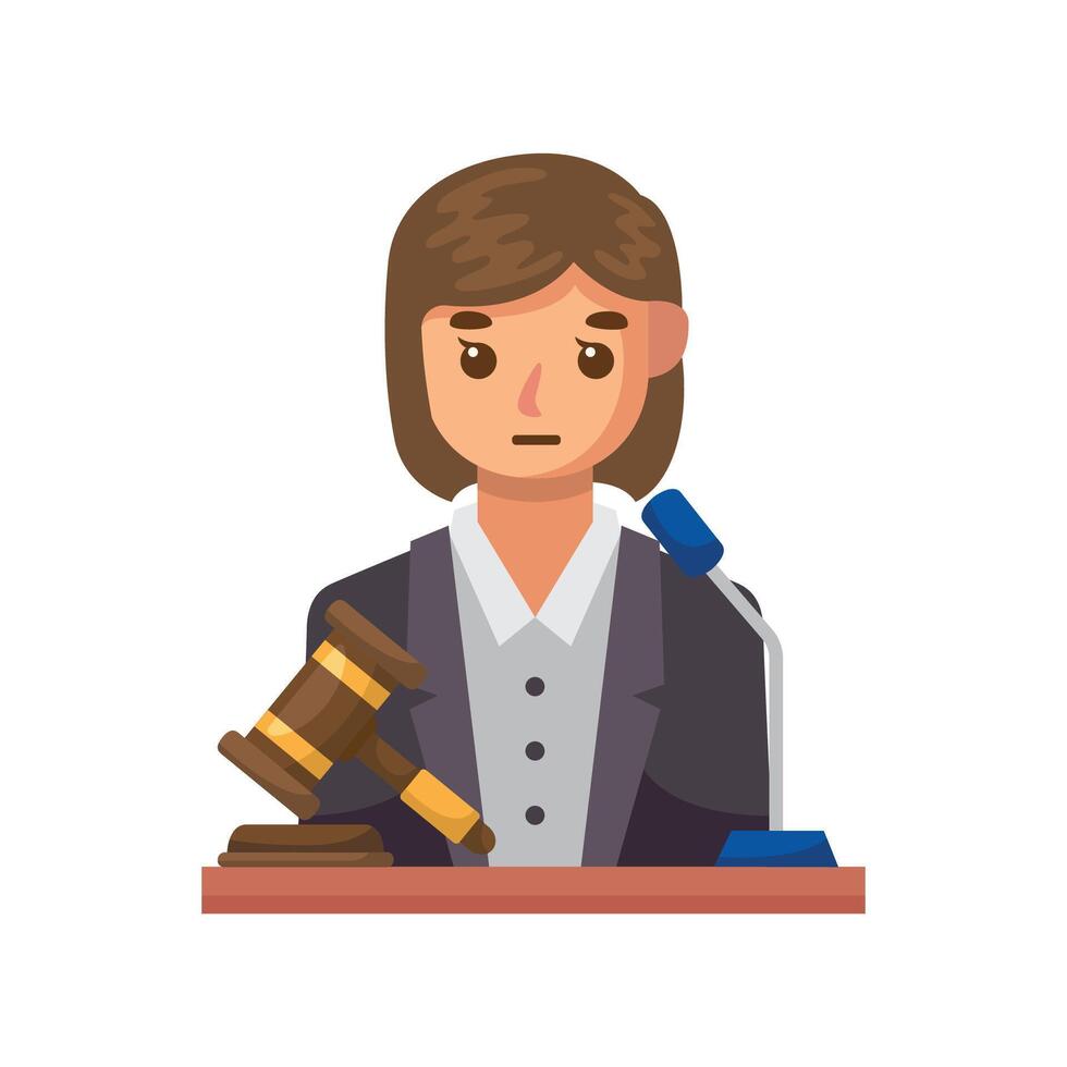 Lawyer icon illustration. Vector design