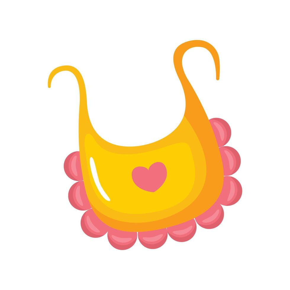 Baby bib icon design. Vector design