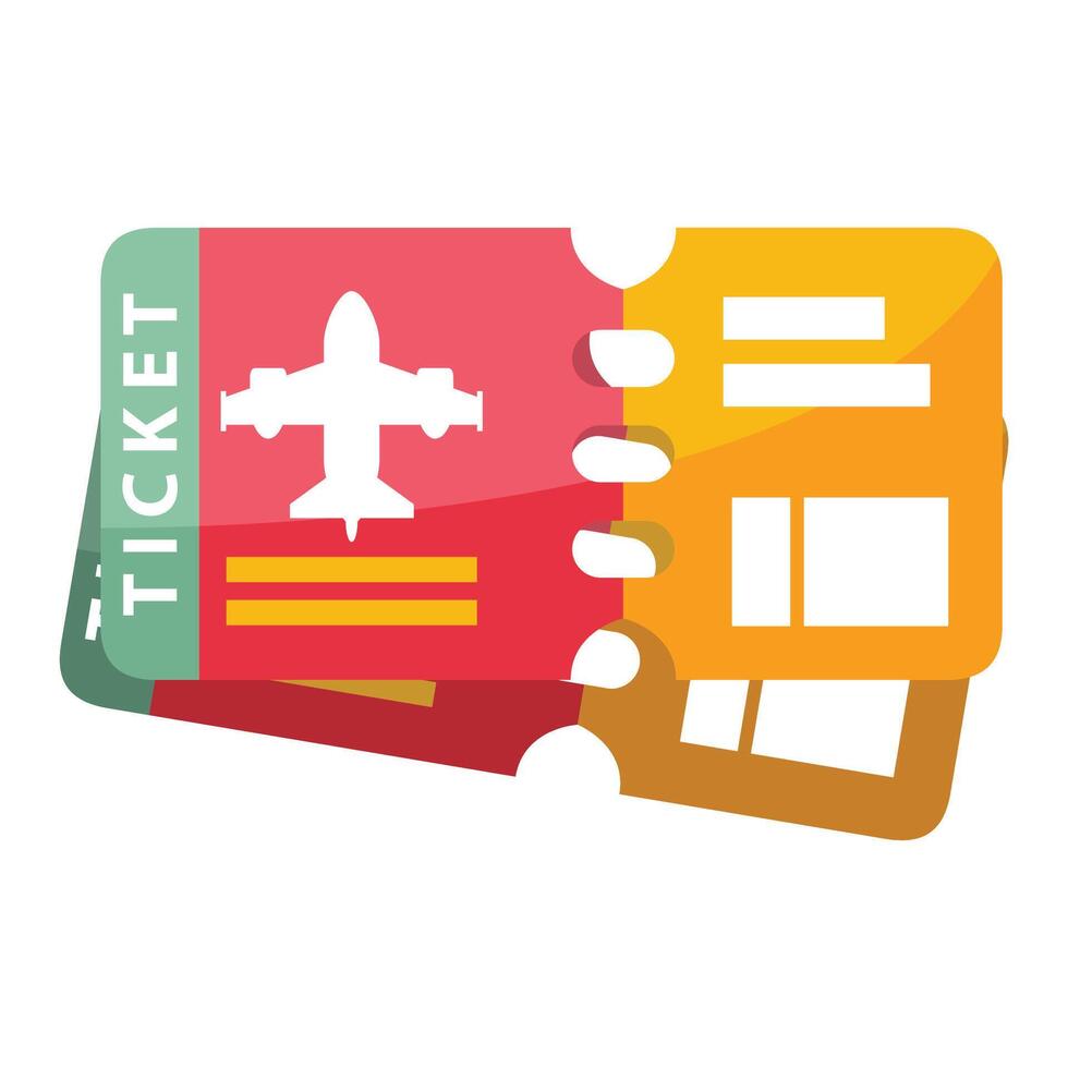 Holiday ticket icon. Vector design