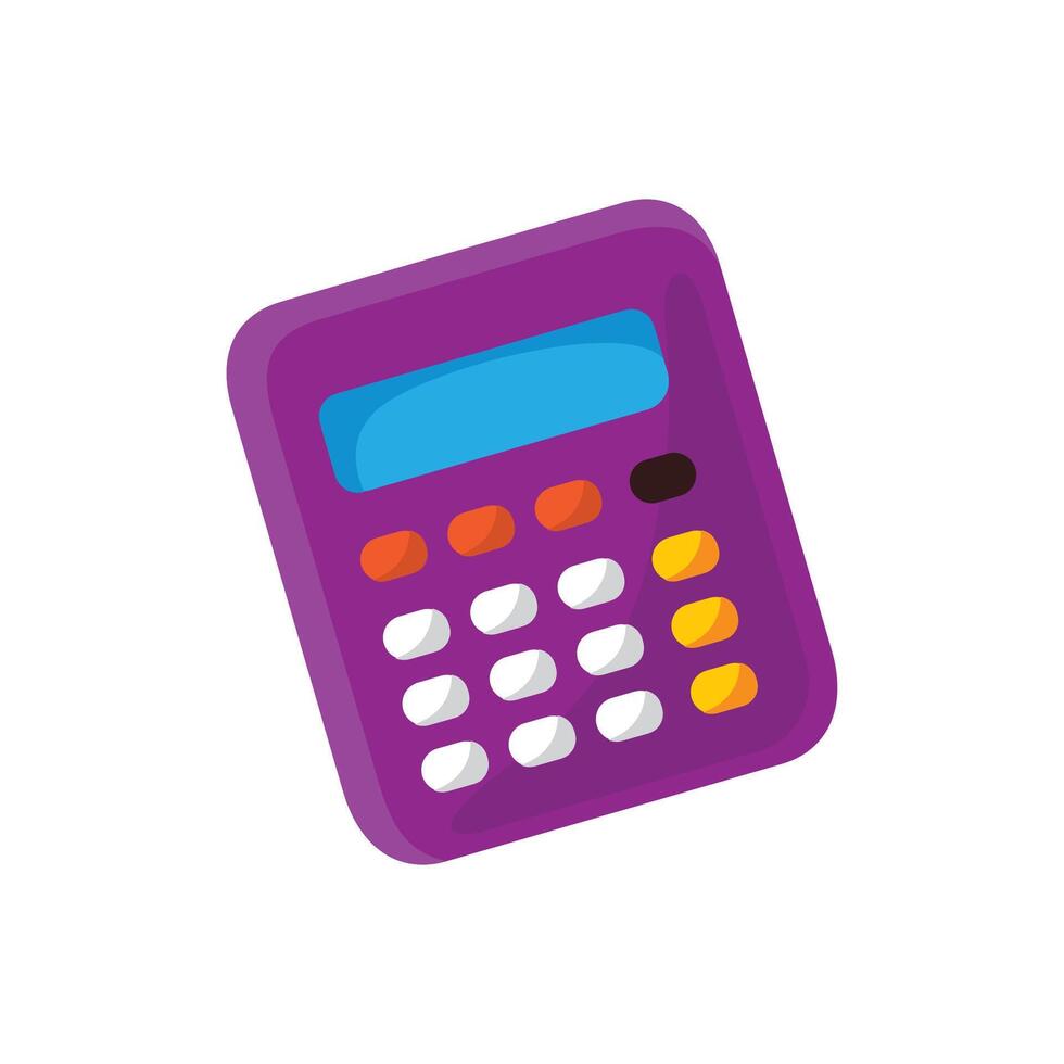 Calculator illustration icon. Vector design