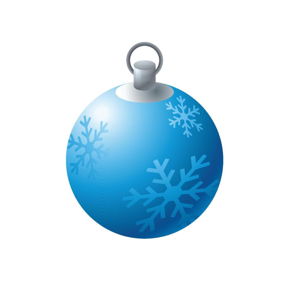 Christmas orb icon in color. Holiday December decoration vector