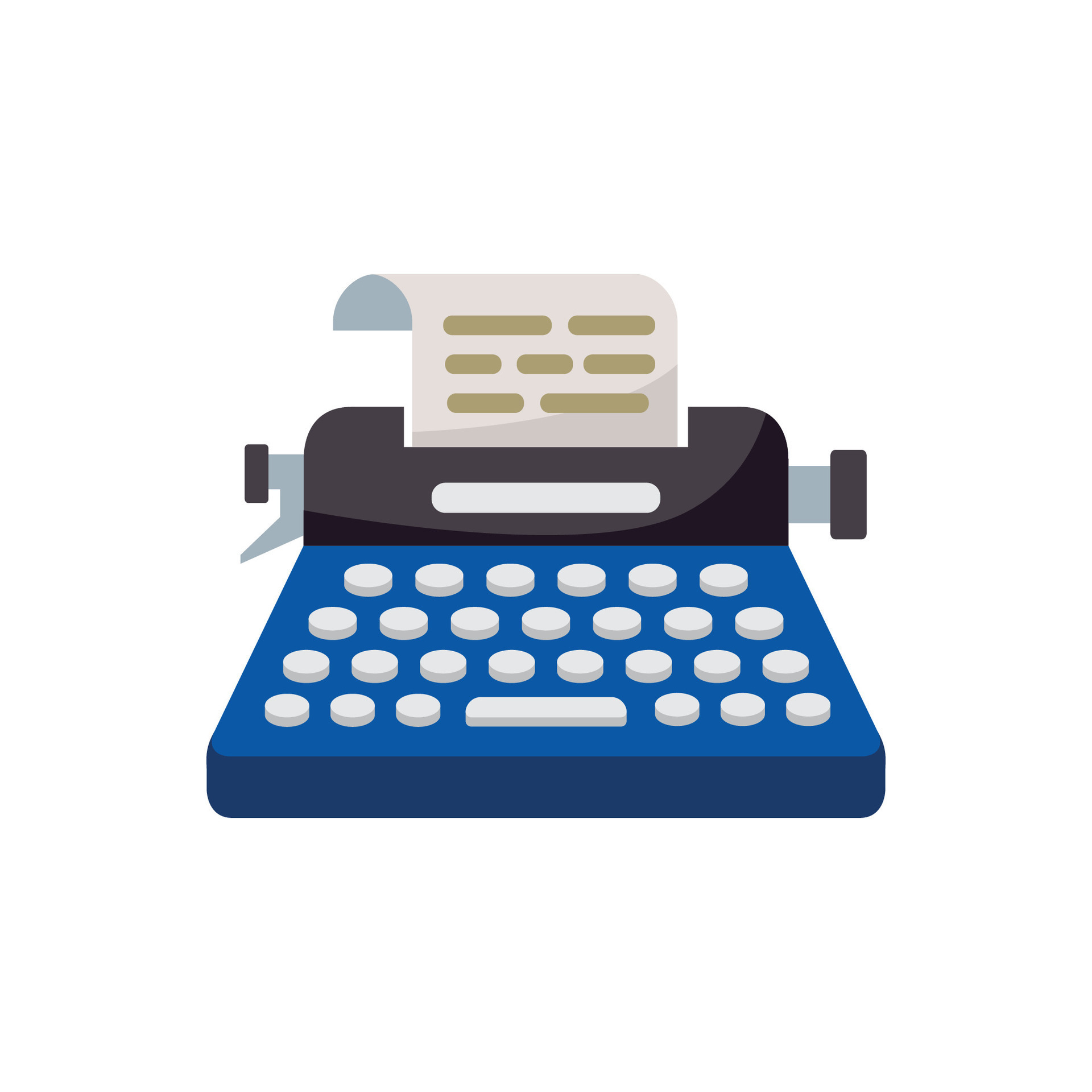 Typewriter icon illustration. Vector design 38048673 Vector Art at Vecteezy