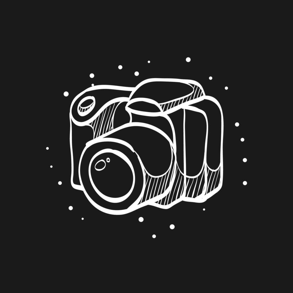 Camera doodle sketch illustration vector