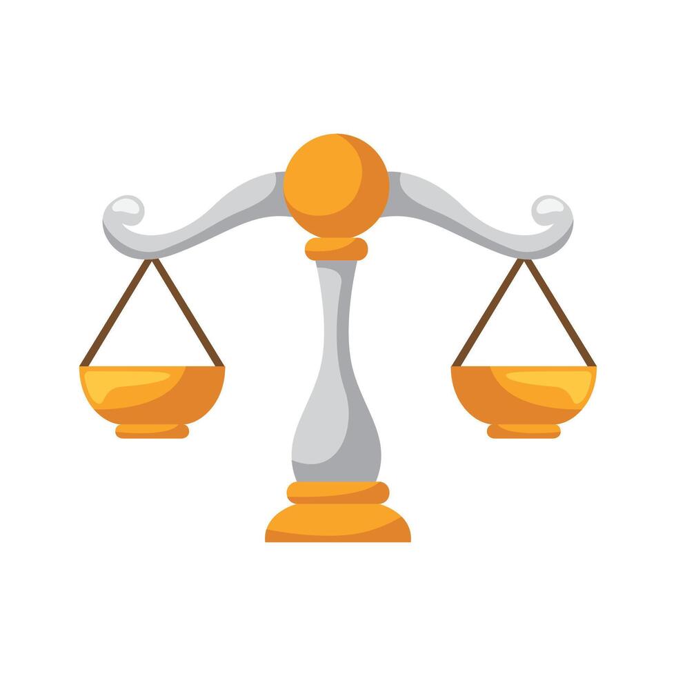 Justice icon illustration. Vector design