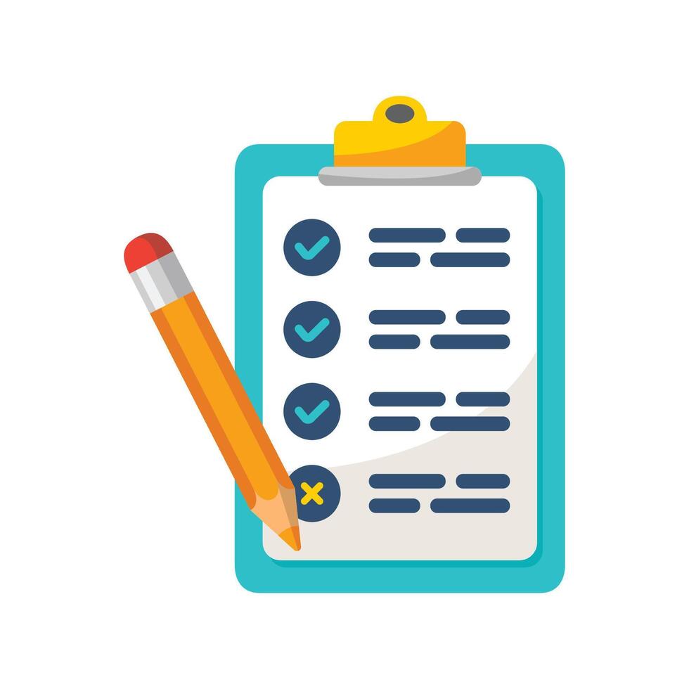 Medical check up document icon illustration. Vector design