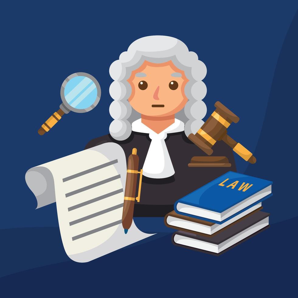Illustration design of law firm vector