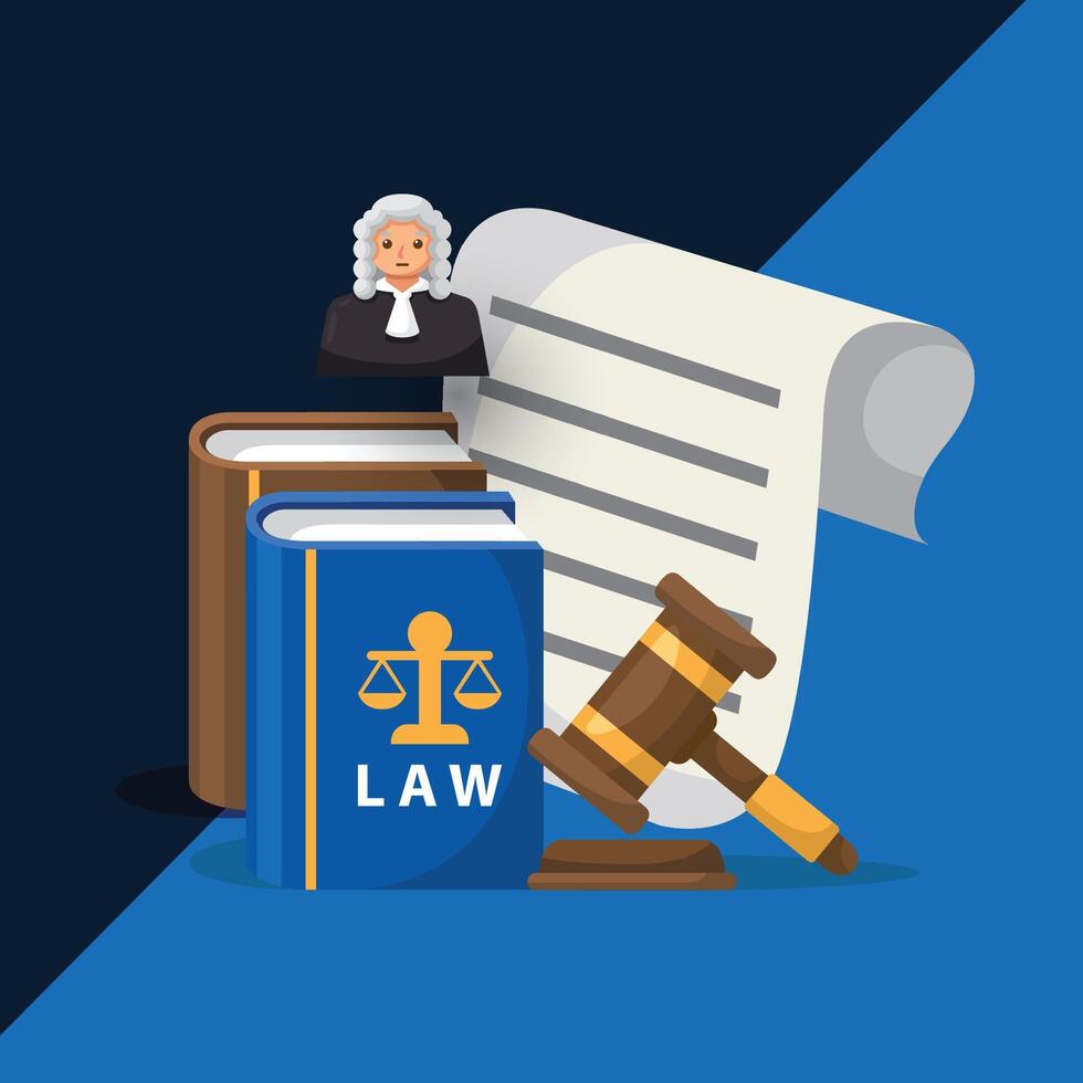 Law firm illustration design. Vector design