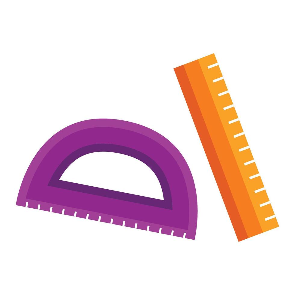 Ruler illustration icon. Vector design