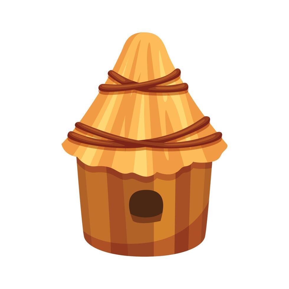 Illustration of beehive. Vector design