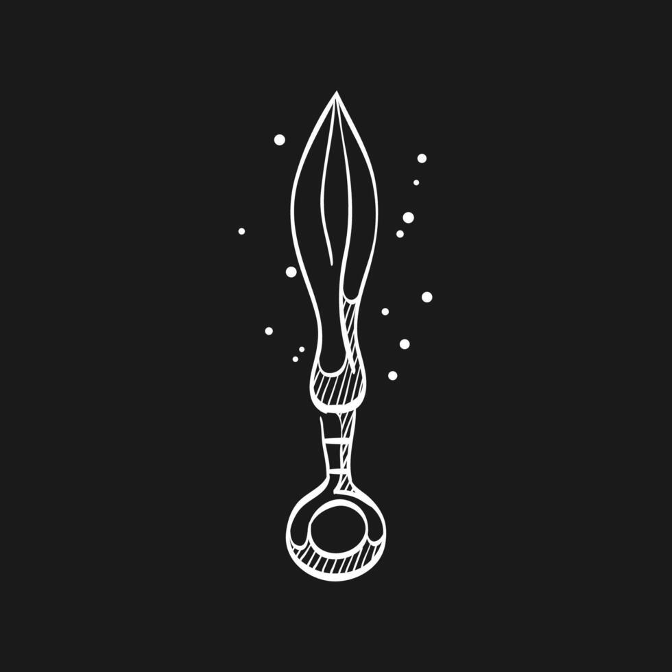 Knife doodle sketch illustration vector