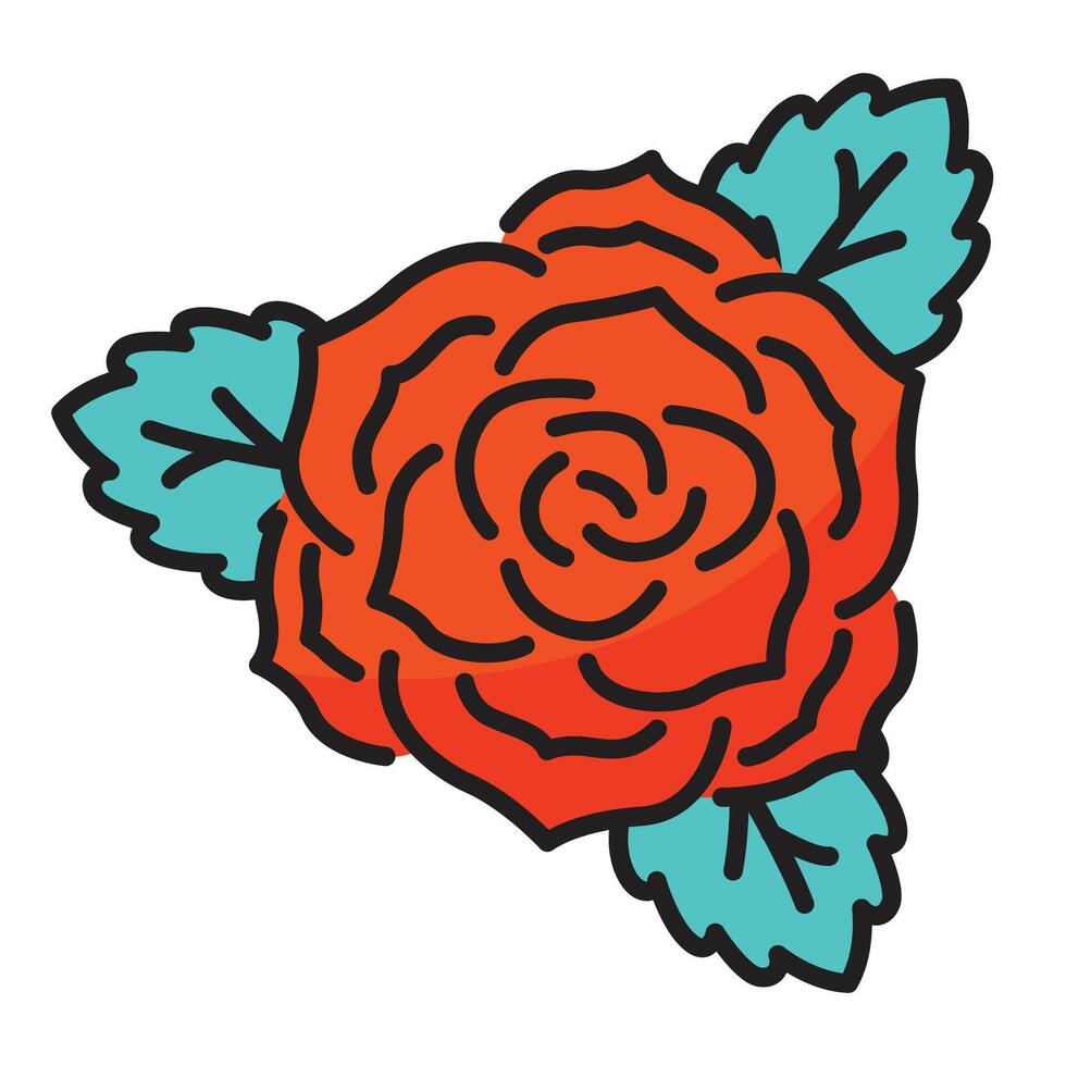 Flower with concept day of death. Vector design