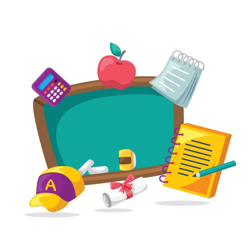 Background design illustration for education vector