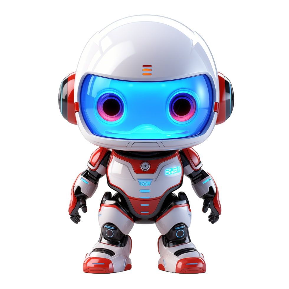 ai generato carino robot bambini con isolato transparant sfondo png