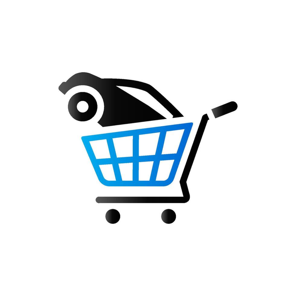 Car shopping icon in duo tone color. Automotive, buying retail vector