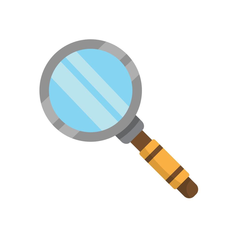 Loupe icon illustration. Vector design