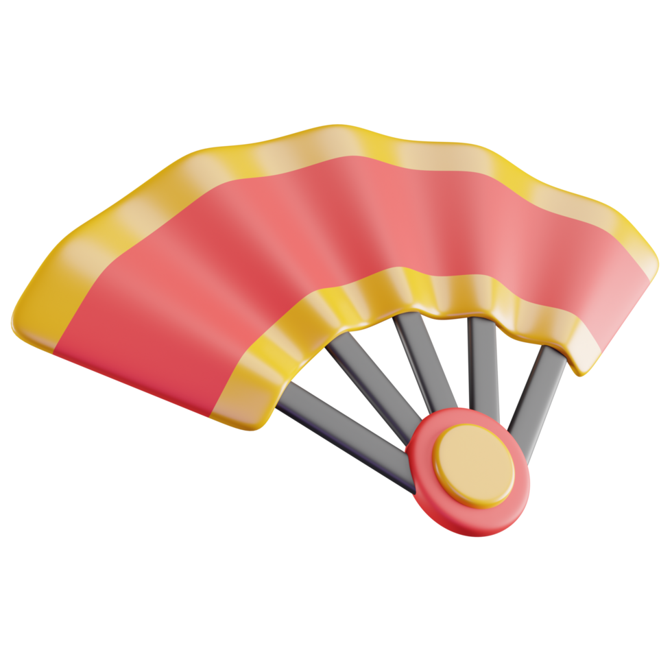 3d illustratie van Chinese ventilator png