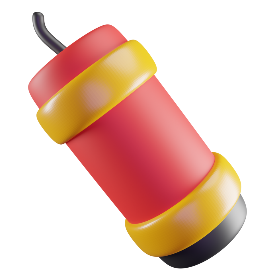 3D Illustration of Chinese Firecracker png