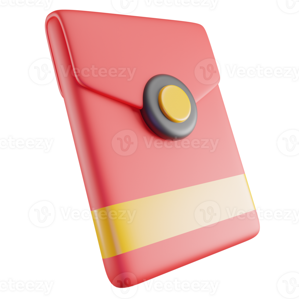 3D Illustration of Chinese Envelope png