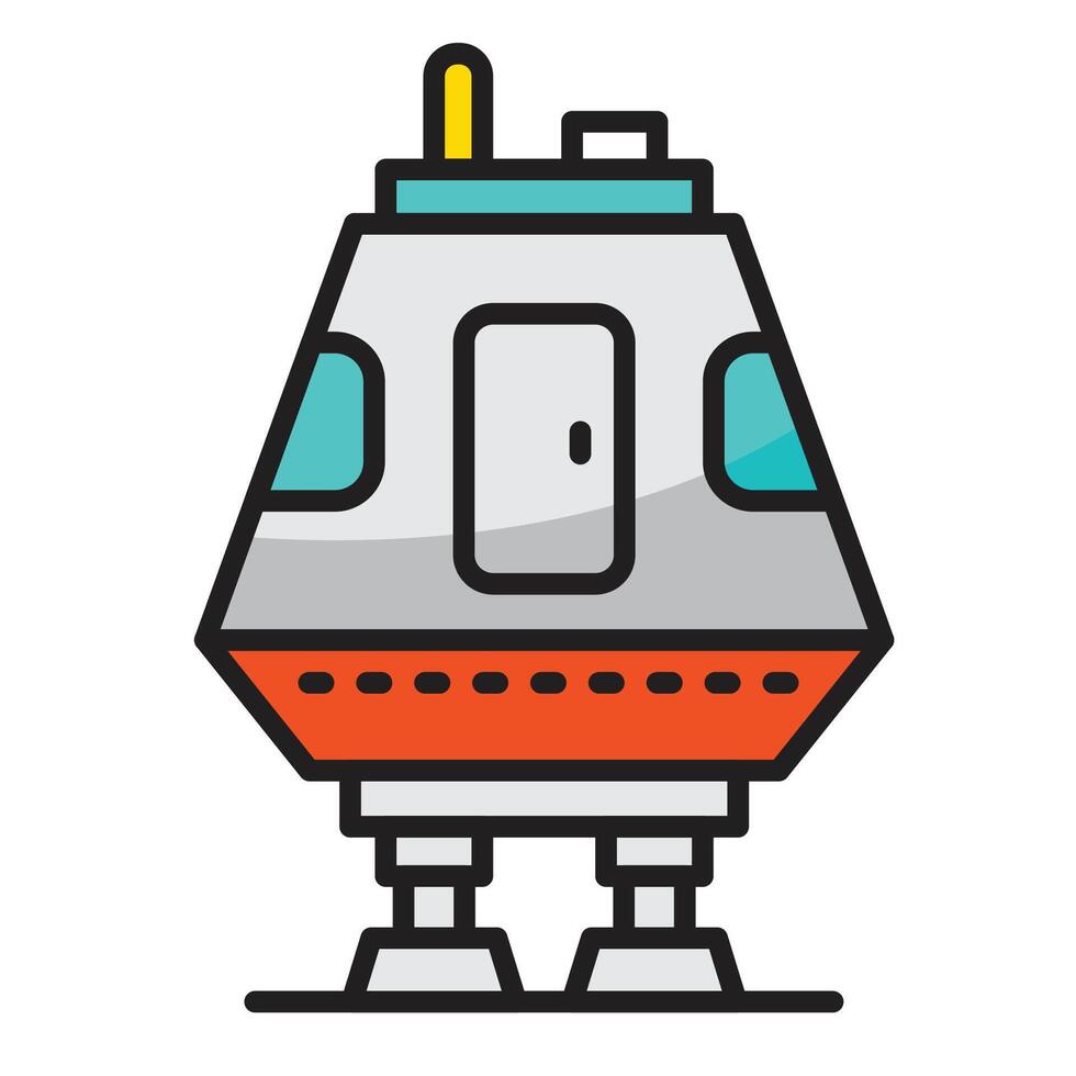 Lunar module icon design illustration. Vector design