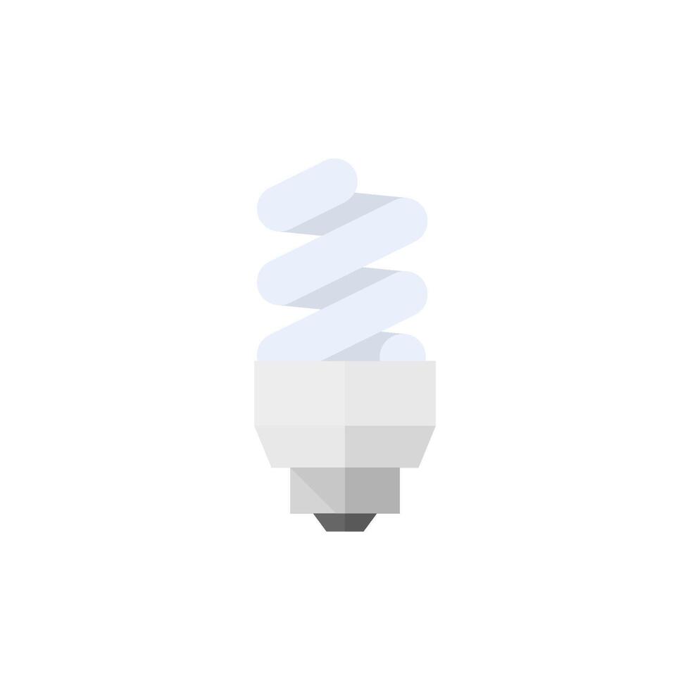 Light bulb icon in flat color style. Idea inspiration electricity light vector