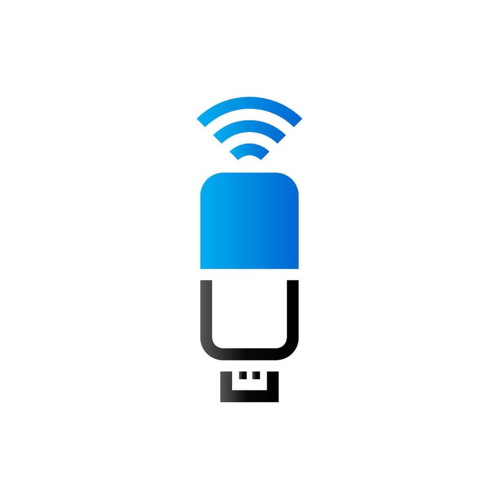 Modem icon in duo tone color. Internet connection wireless vector