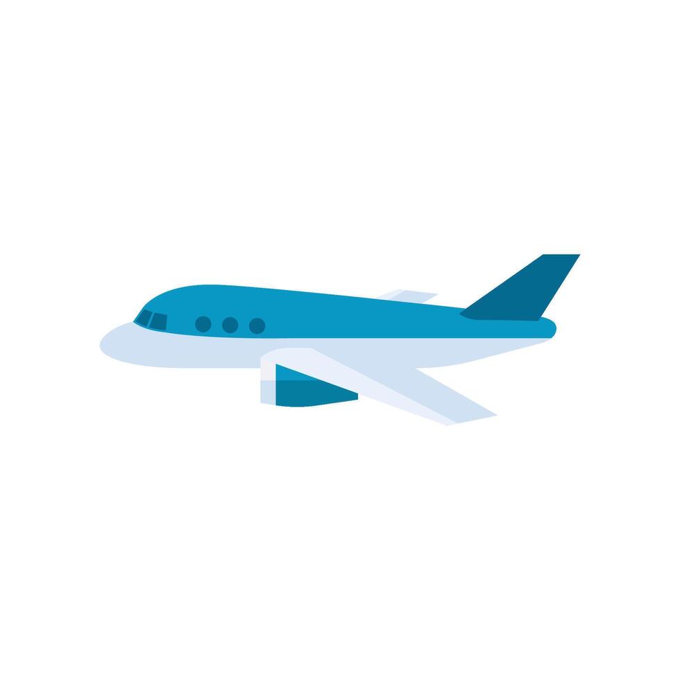 Airplane icon in flat color style. Aviation, take off, business travel vector