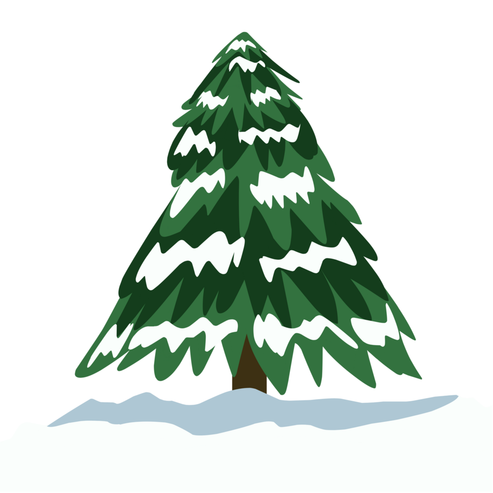 Winter snowy tree png