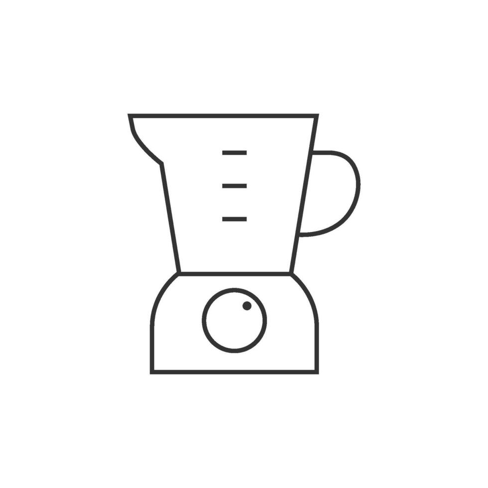 Juicer icon in thin outline style vector