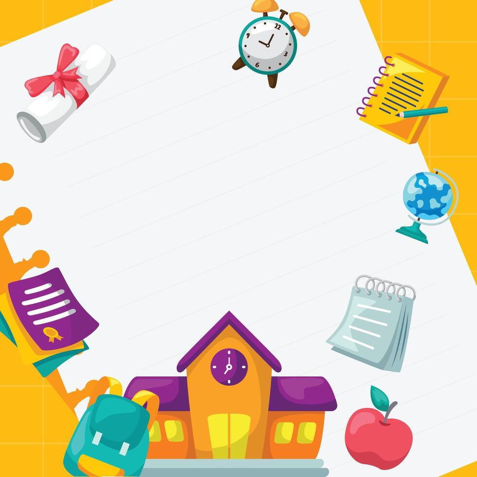 Background design illustration for education vector