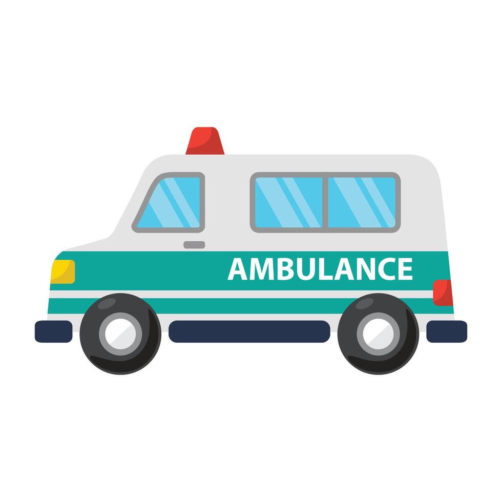 Ambulance icon design illustration. Vector design