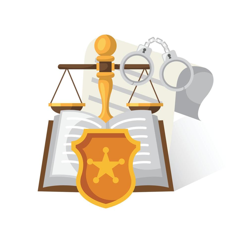 Legal firm illustration design. Vector design