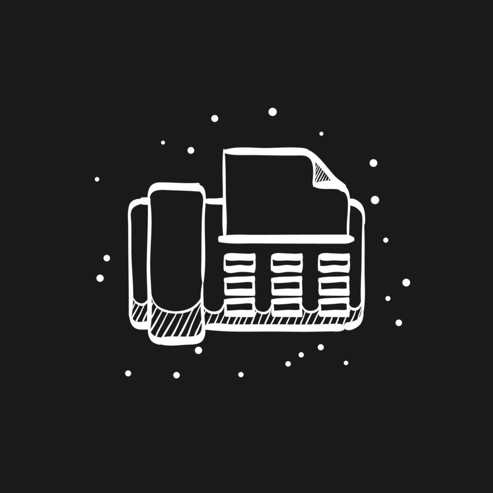 Facsimile doodle sketch illustration vector