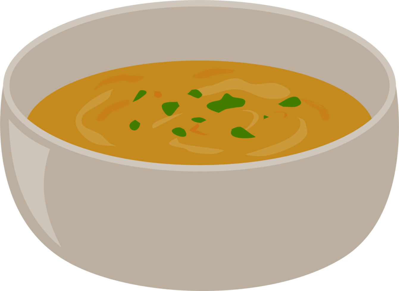 Lentil soup illusatration png