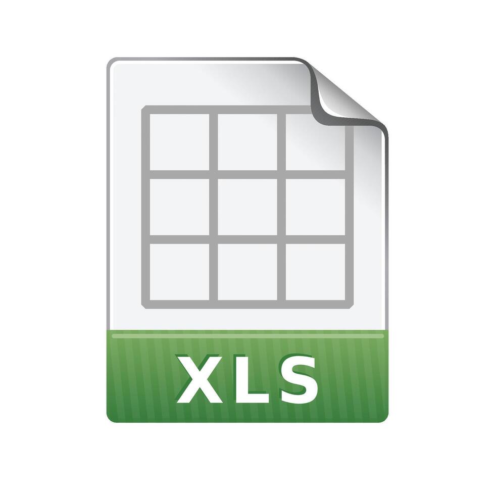 Spreadsheet file icon in color. Office report finance vector