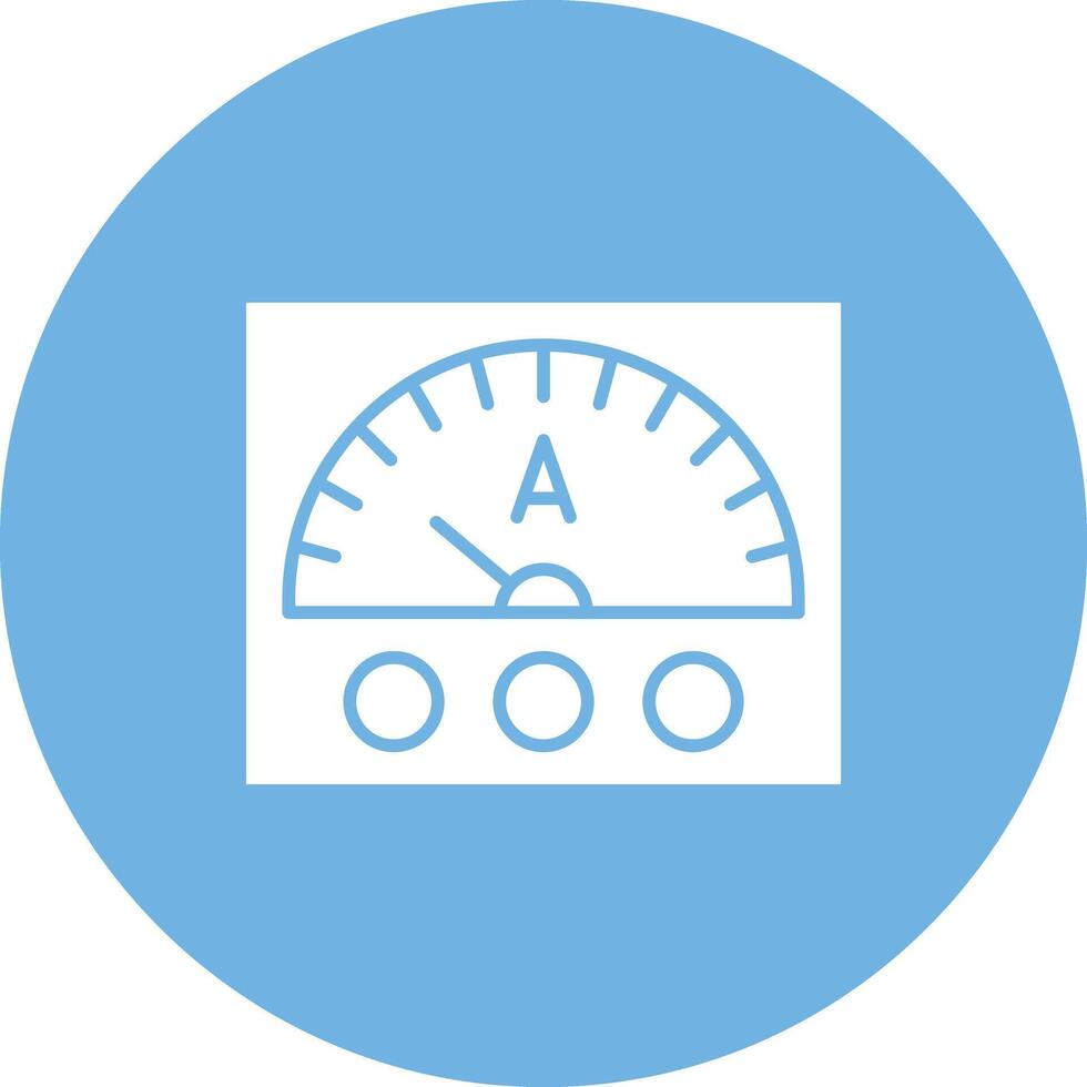 Ammeter icon vector image. Suitable for mobile apps, web apps and print media.