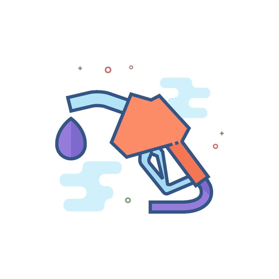 Gas dispenser icon flat color style vector illustration