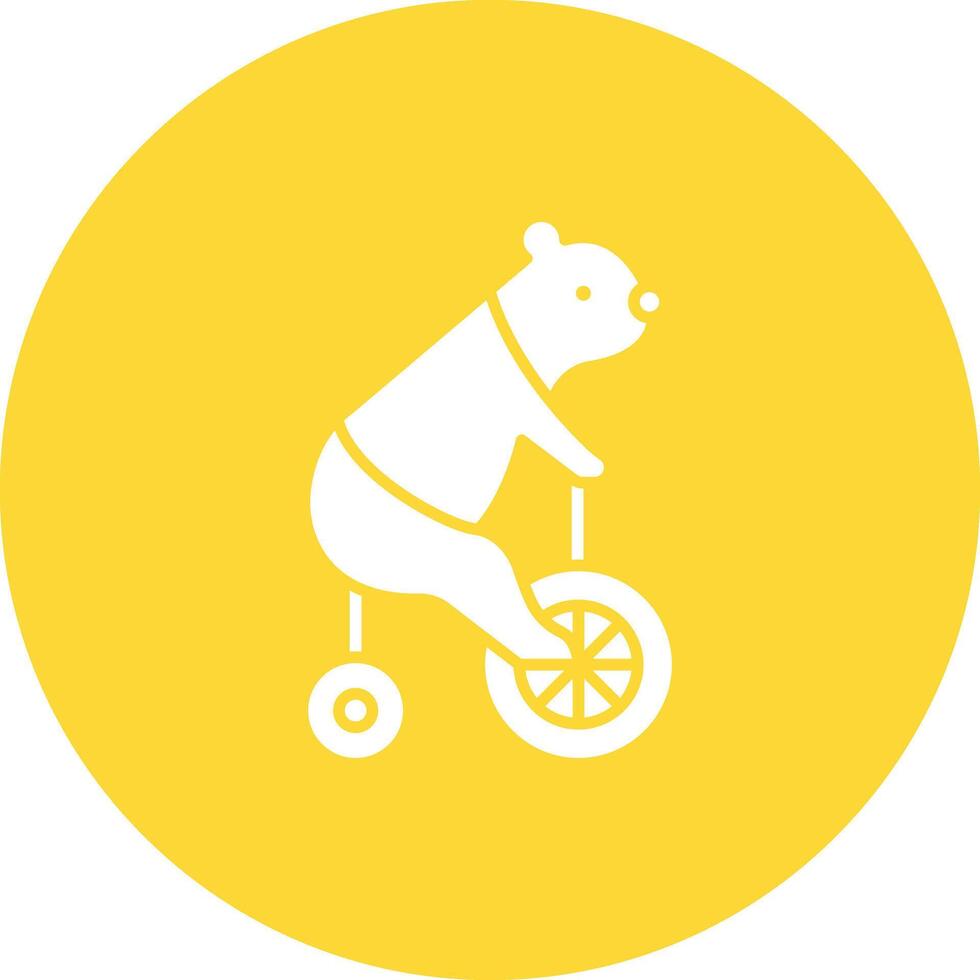 Bear Performing icon vector image. Suitable for mobile apps, web apps and print media.
