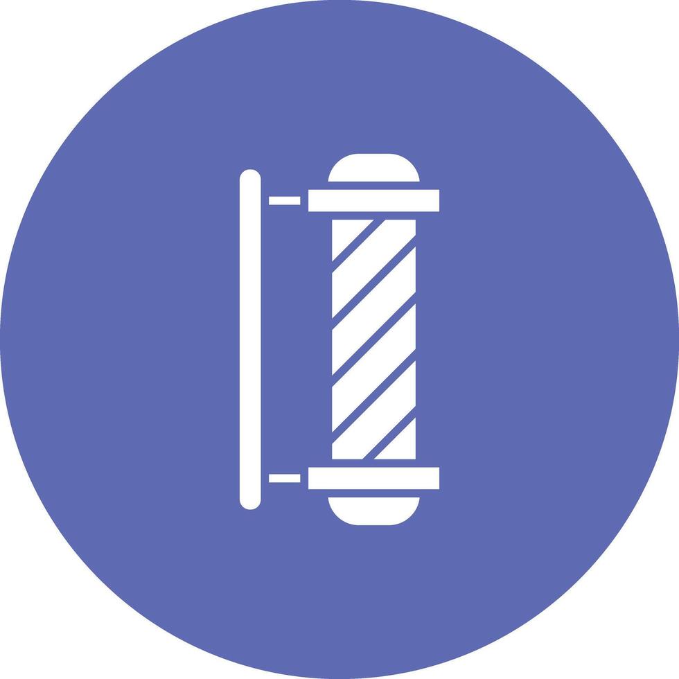 Barber Pole icon vector image. Suitable for mobile apps, web apps and print media.