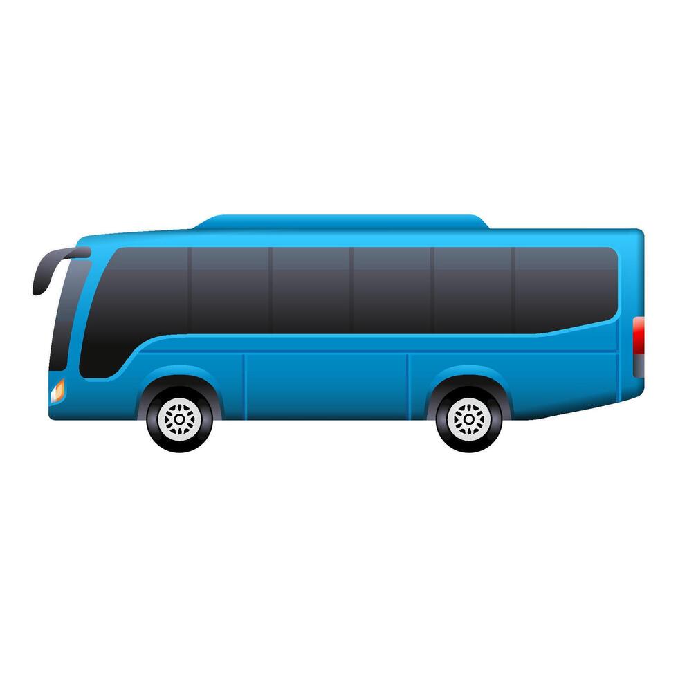coche icono en color. autobús transporte vector