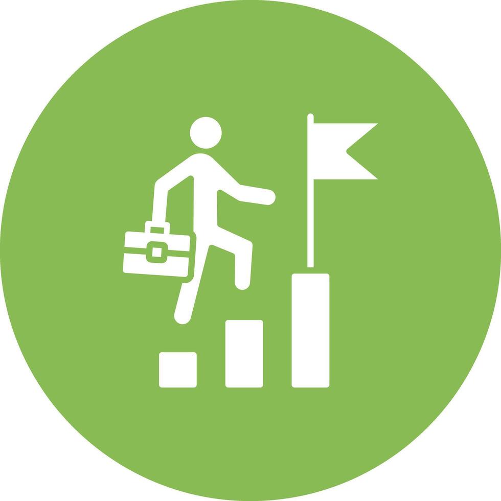 Career Growth icon vector image. Suitable for mobile apps, web apps and print media.